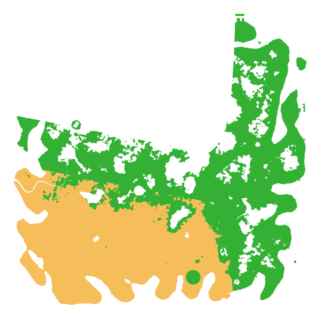 Biome Rust Map: Procedural Map, Size: 5800, Seed: 1040175564