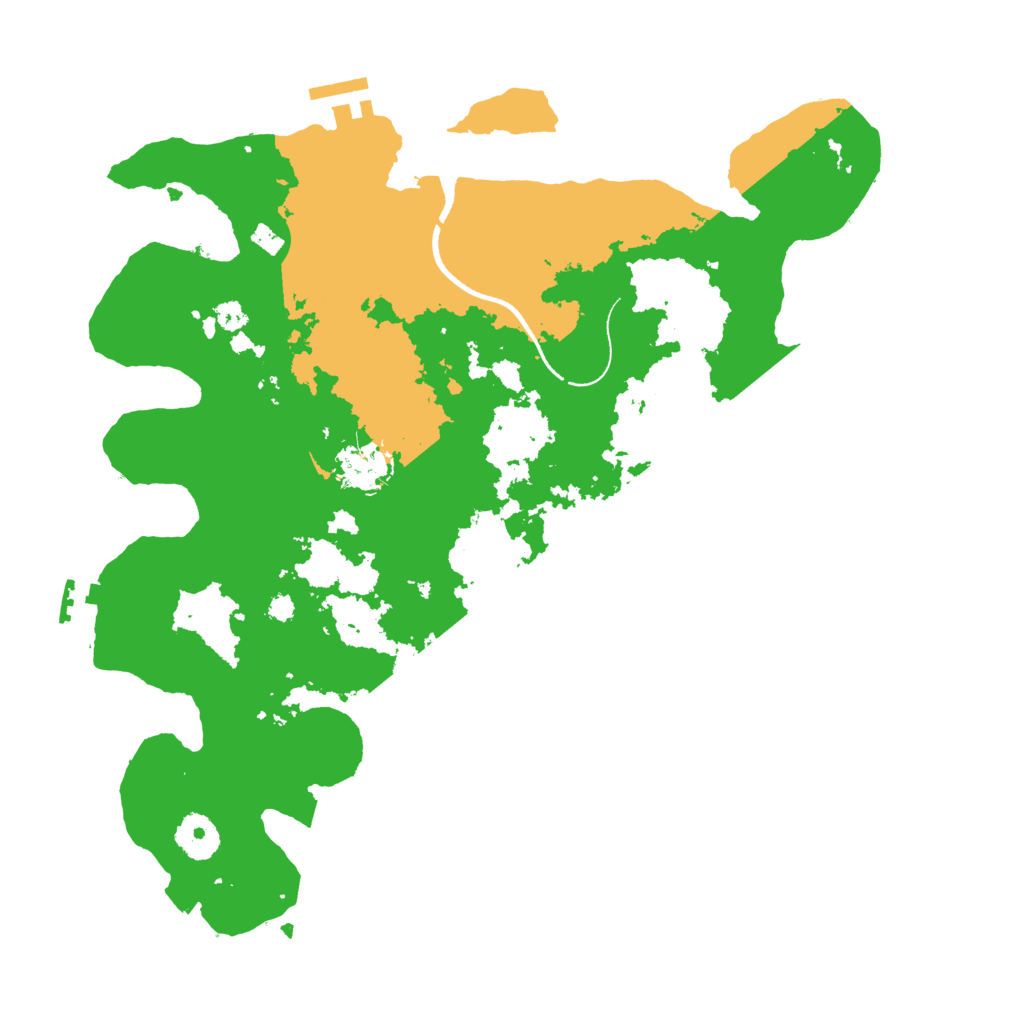 Biome Rust Map: Procedural Map, Size: 3500, Seed: 10512