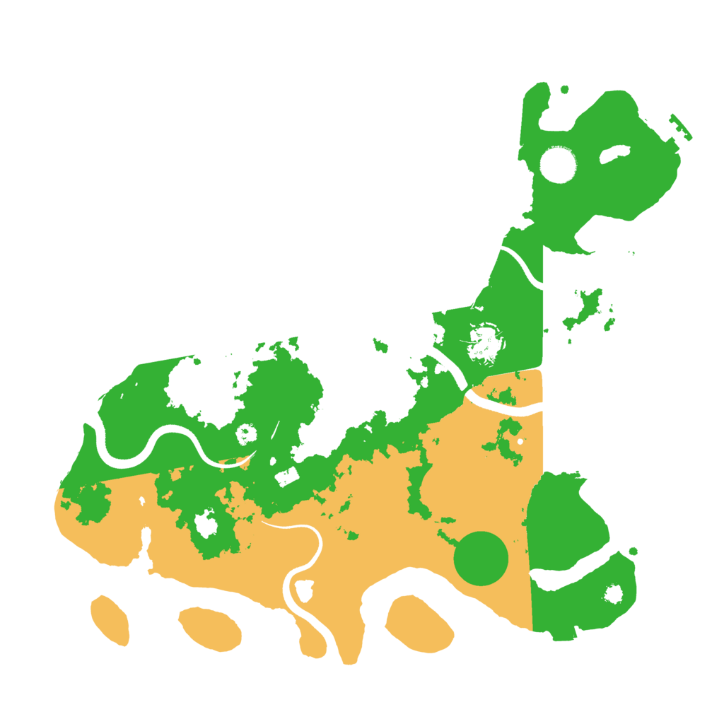 Biome Rust Map: Procedural Map, Size: 3500, Seed: 83756573