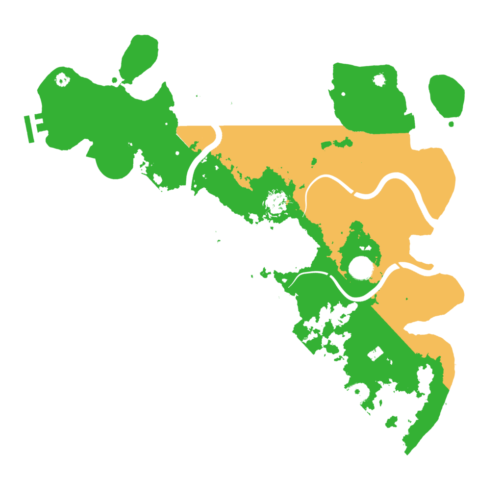 Biome Rust Map: Procedural Map, Size: 3700, Seed: 128011756