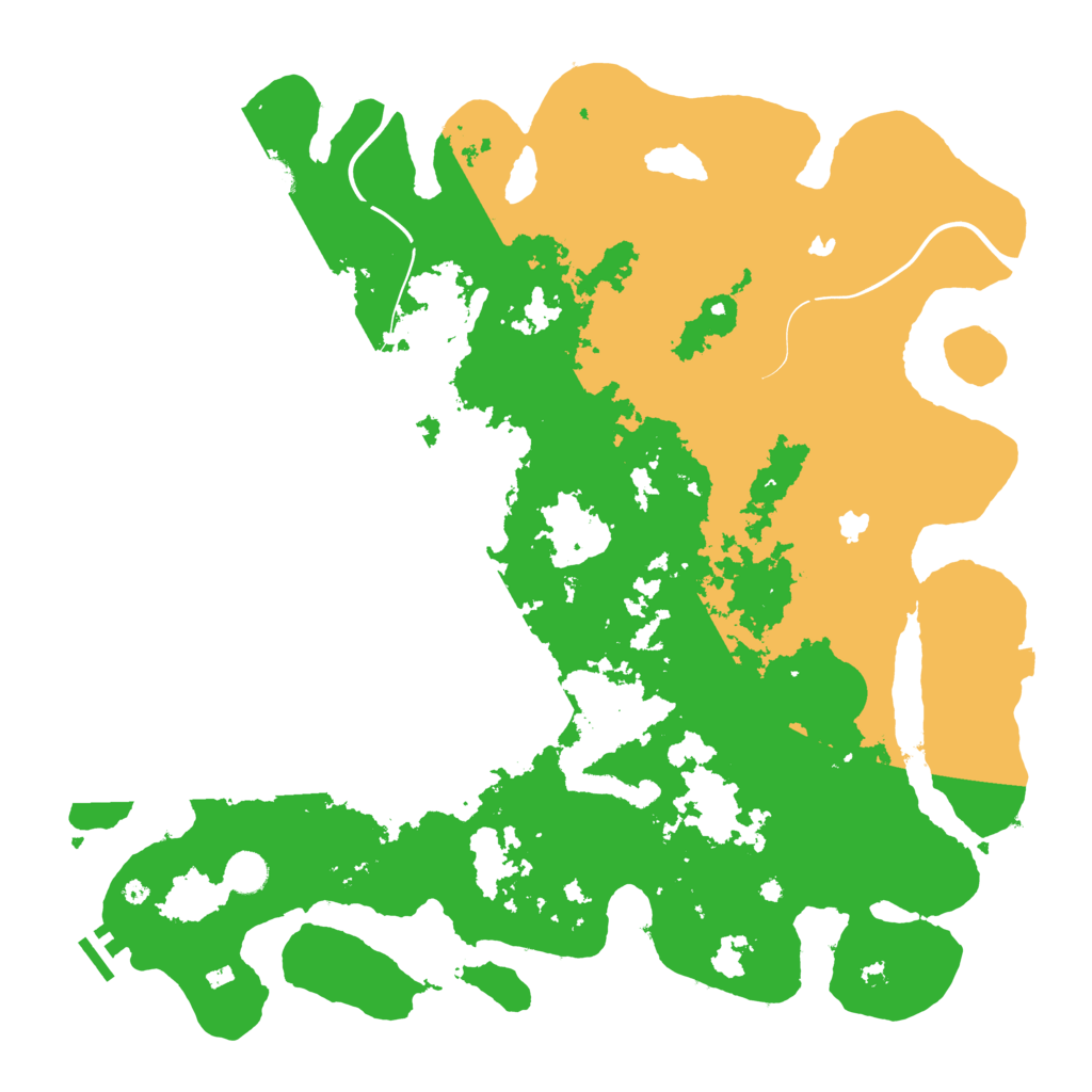 Biome Rust Map: Procedural Map, Size: 4500, Seed: 5491024