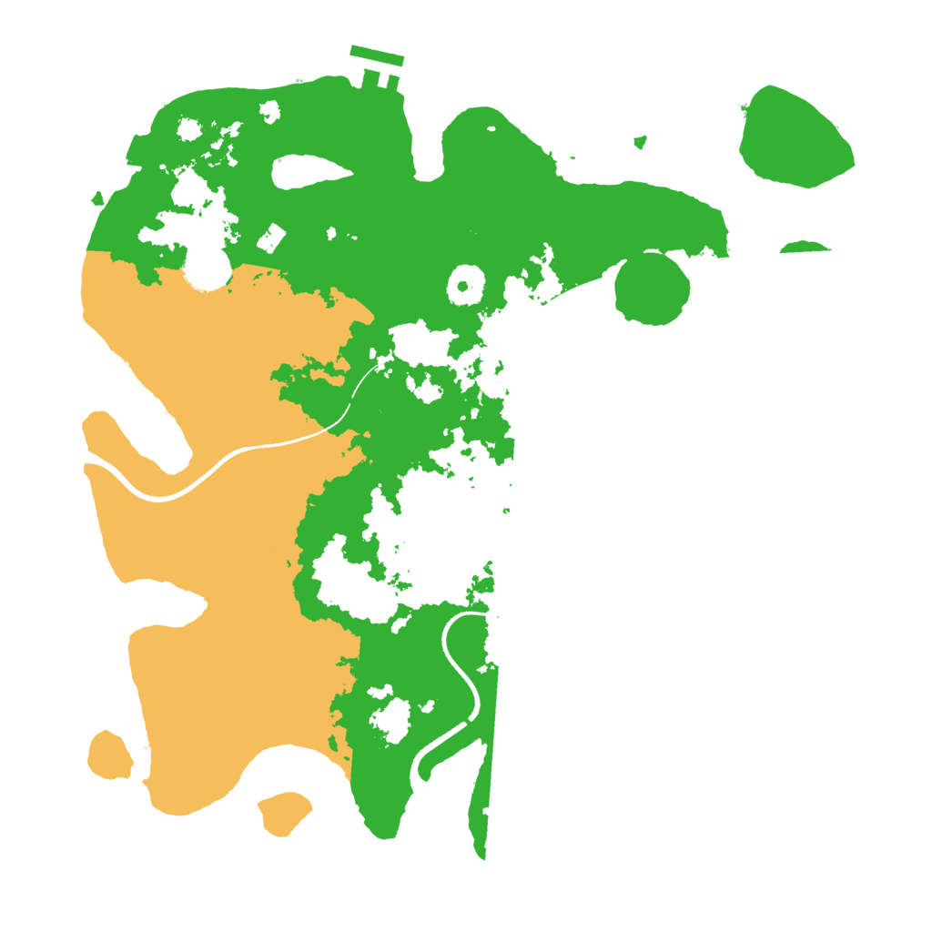 Biome Rust Map: Procedural Map, Size: 3500, Seed: 2015878778