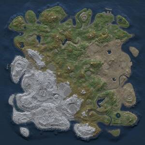 Thumbnail Rust Map: Procedural Map, Size: 4500, Seed: 20241215, 16 Monuments