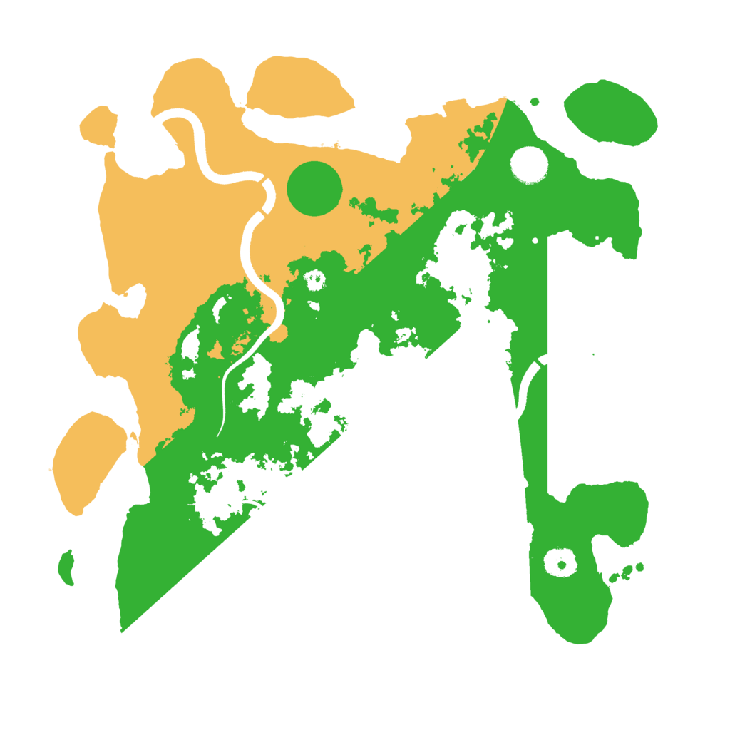 Biome Rust Map: Procedural Map, Size: 3500, Seed: 123124