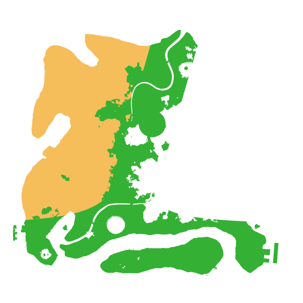 Biome Rust Map: Procedural Map, Size: 3000, Seed: 3516204