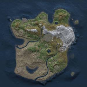 Thumbnail Rust Map: Procedural Map, Size: 2500, Seed: 361486151, 6 Monuments