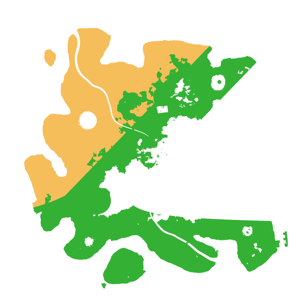 Biome Rust Map: Procedural Map, Size: 3000, Seed: 349312254