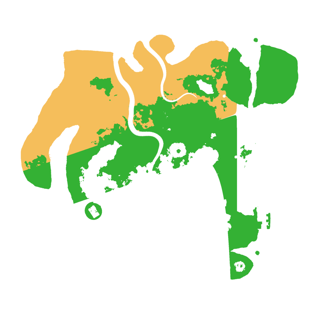 Biome Rust Map: Procedural Map, Size: 3000, Seed: 2136444616