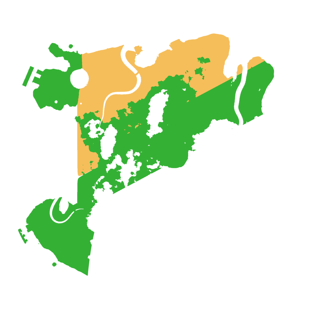 Biome Rust Map: Procedural Map, Size: 3000, Seed: 3111997