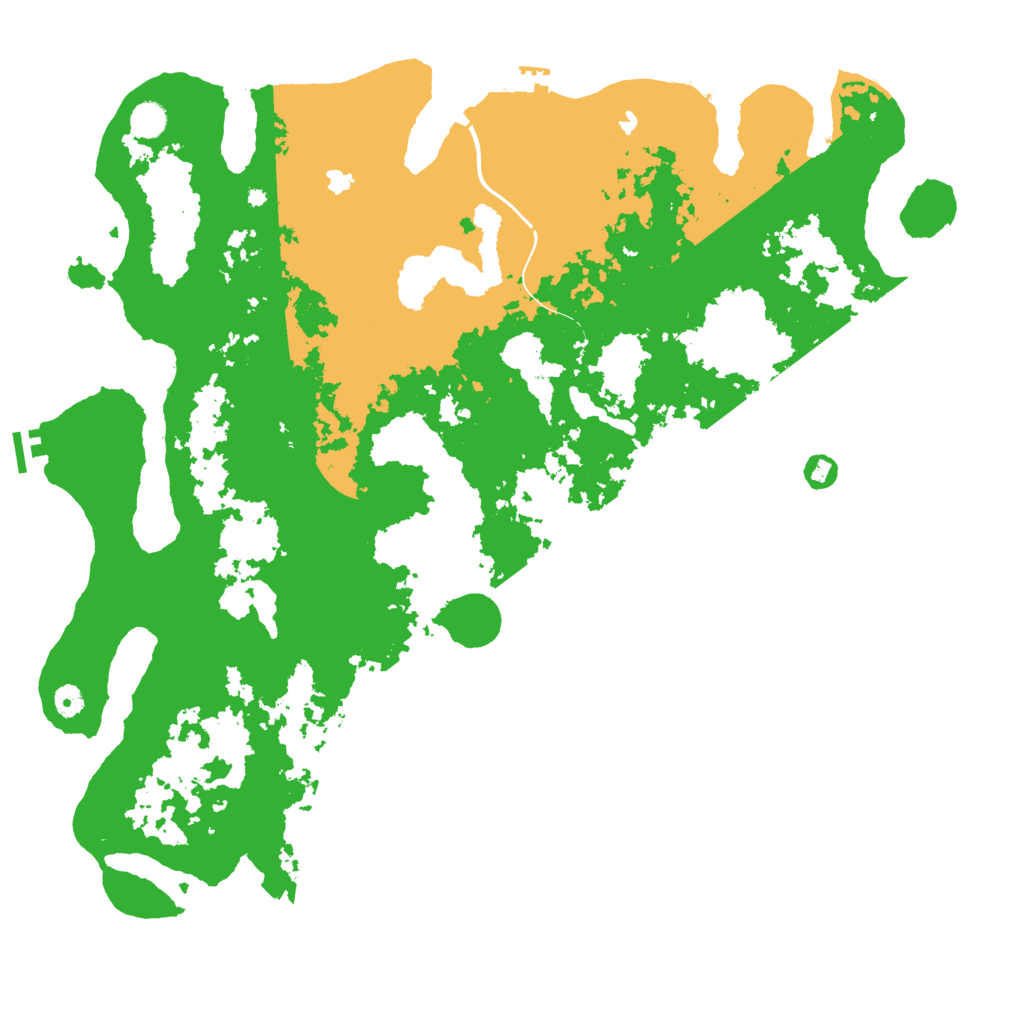 Biome Rust Map: Procedural Map, Size: 5000, Seed: 30984555