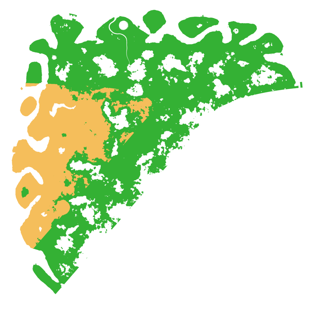 Biome Rust Map: Procedural Map, Size: 6000, Seed: 955216