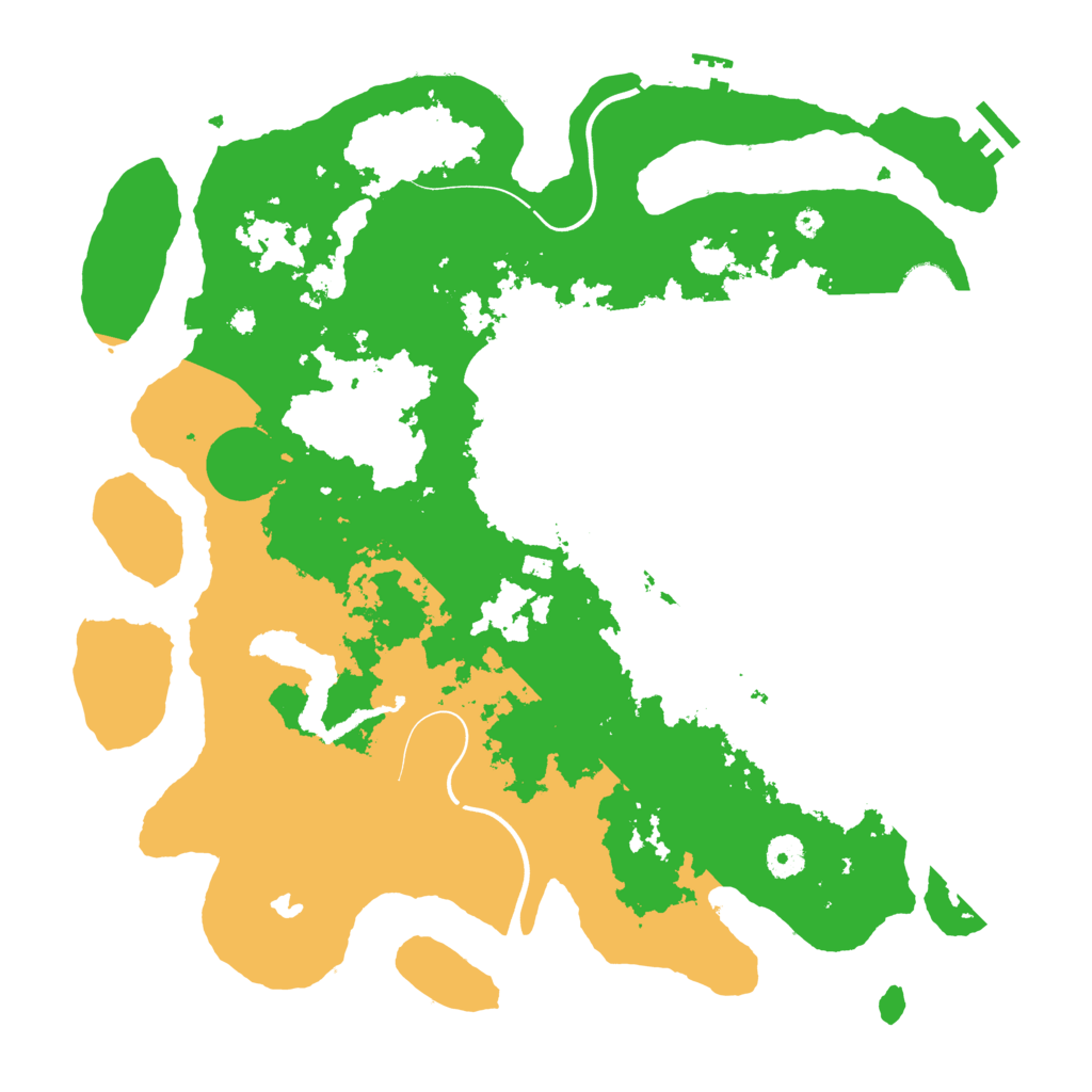 Biome Rust Map: Procedural Map, Size: 4000, Seed: 550333