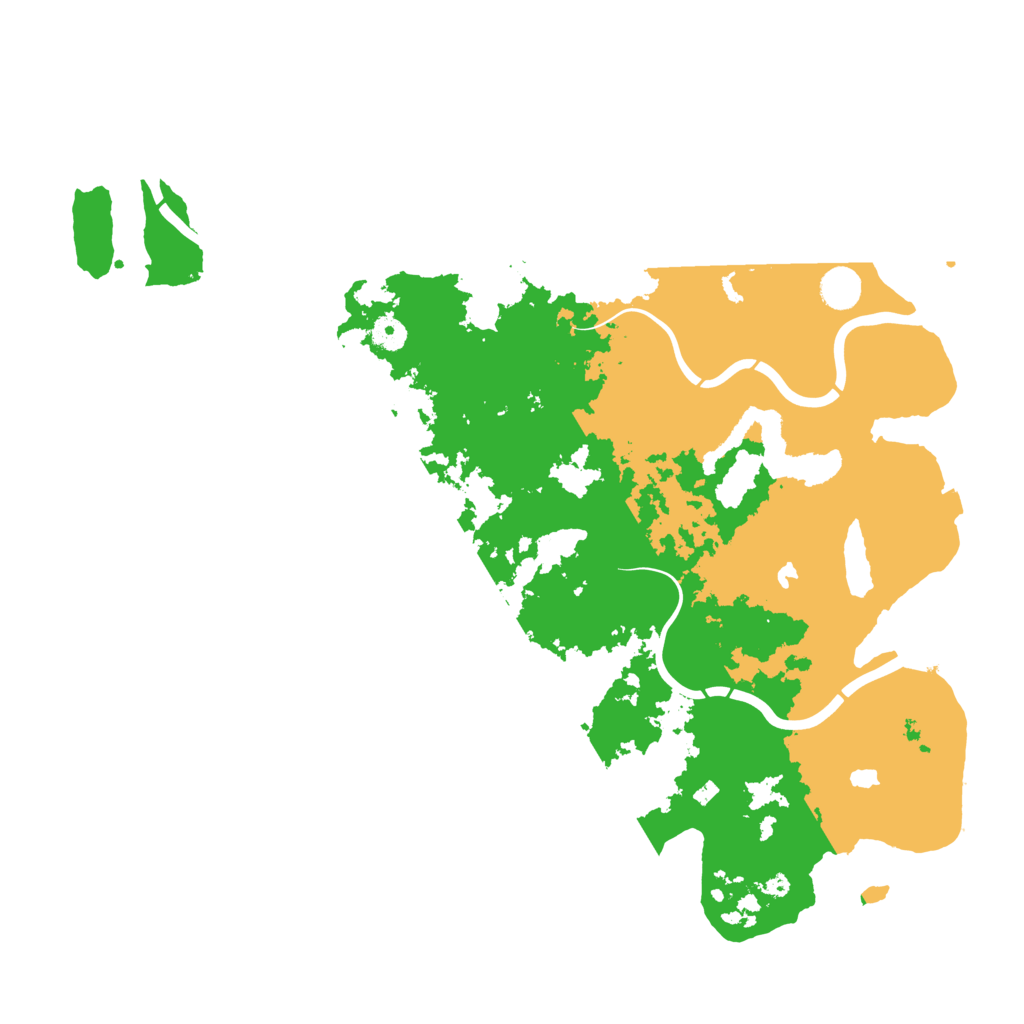 Biome Rust Map: Procedural Map, Size: 4500, Seed: 109912345