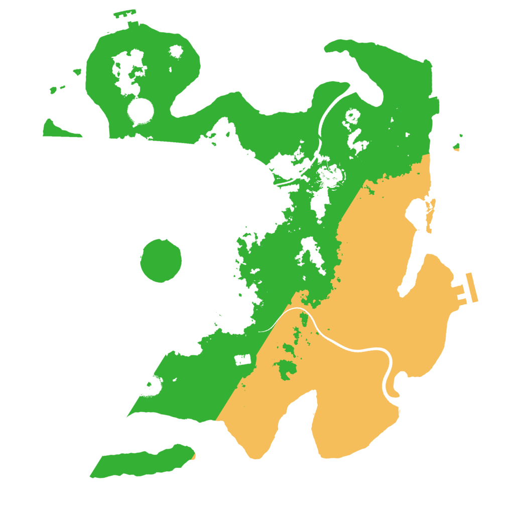 Biome Rust Map: Procedural Map, Size: 3500, Seed: 737535052