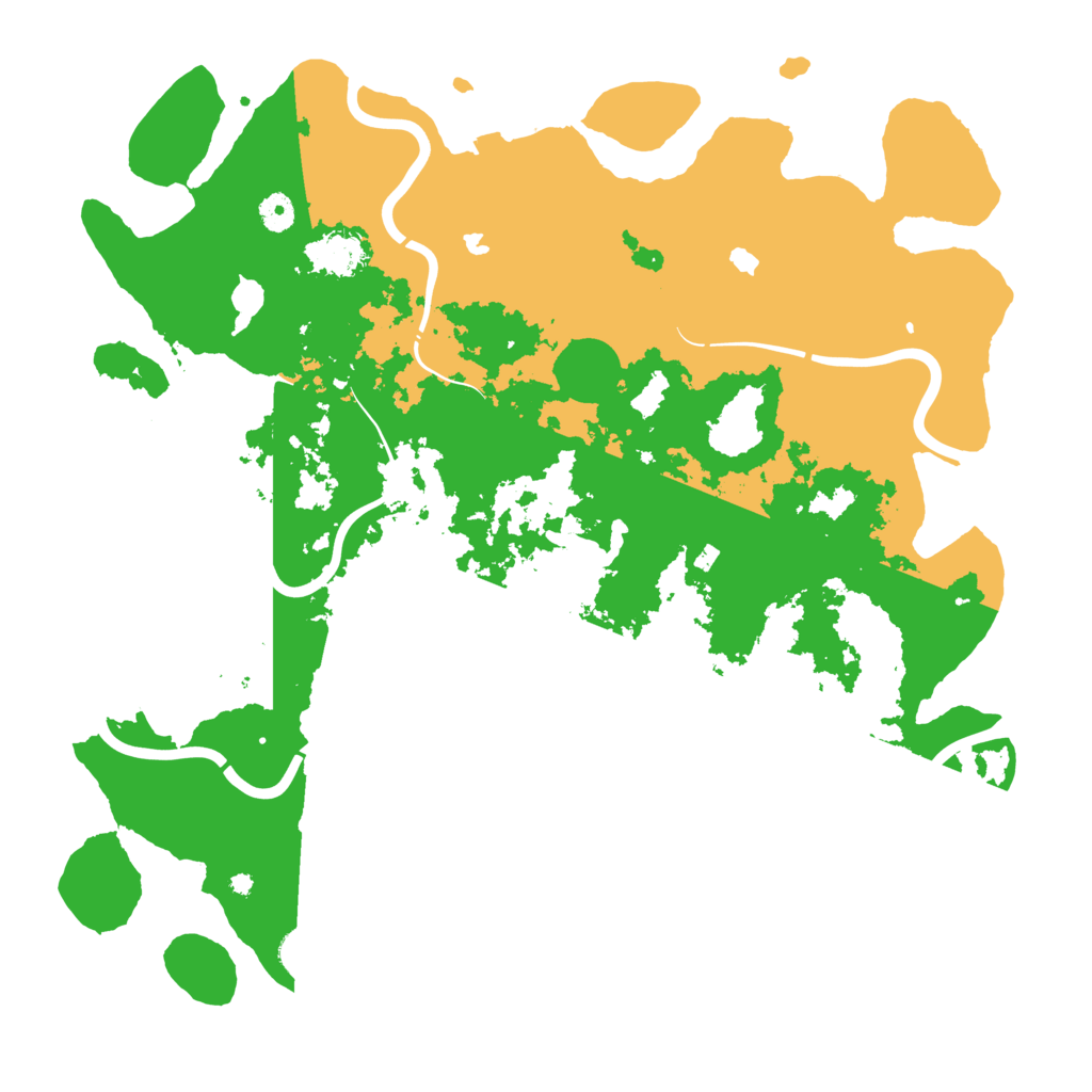 Biome Rust Map: Procedural Map, Size: 4500, Seed: 72936005