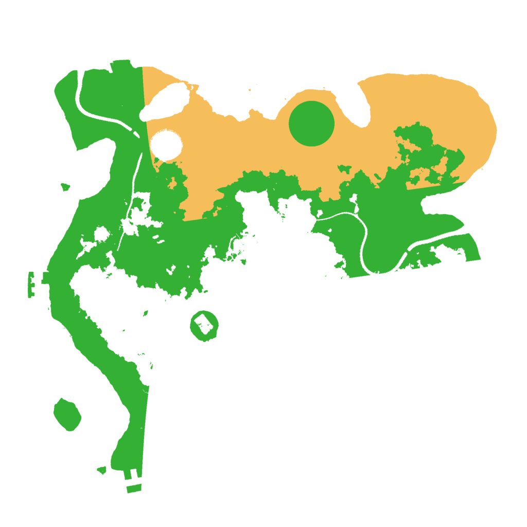 Biome Rust Map: Procedural Map, Size: 3054, Seed: 50000