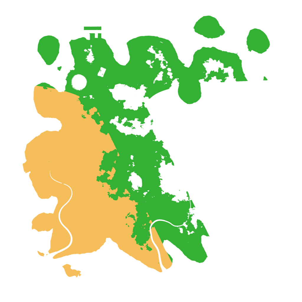 Biome Rust Map: Procedural Map, Size: 3500, Seed: 313376669