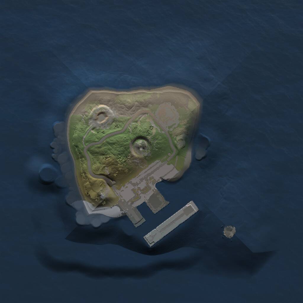 Rust Map: Procedural Map, Size: 1000, Seed: 1144890049, 2 Monuments