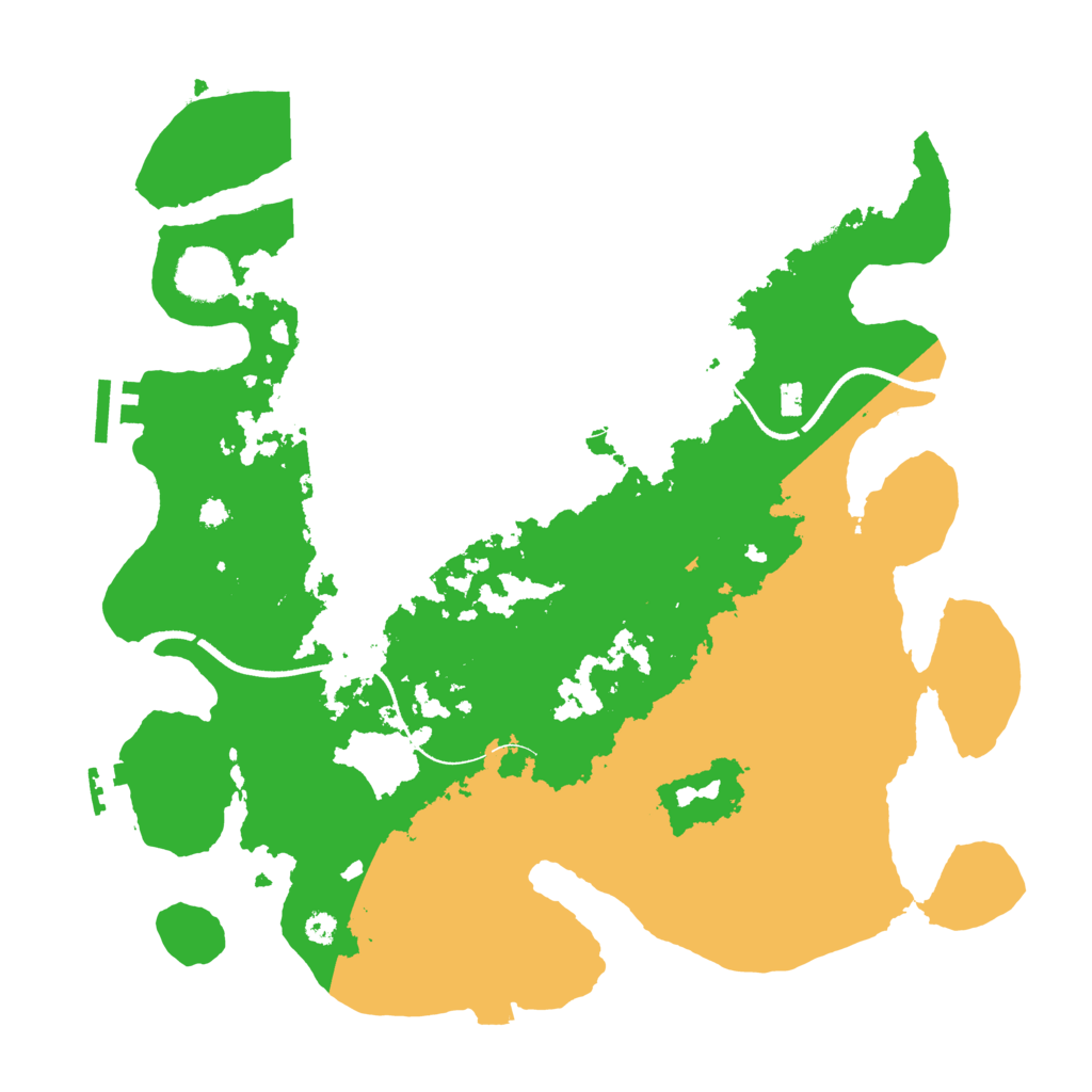 Biome Rust Map: Procedural Map, Size: 3500, Seed: 274397759