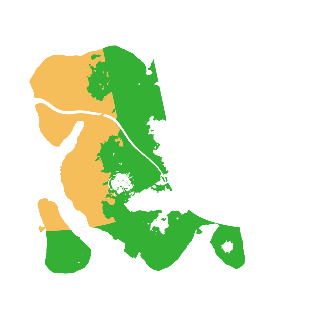 Biome Rust Map: Procedural Map, Size: 2500, Seed: 74342