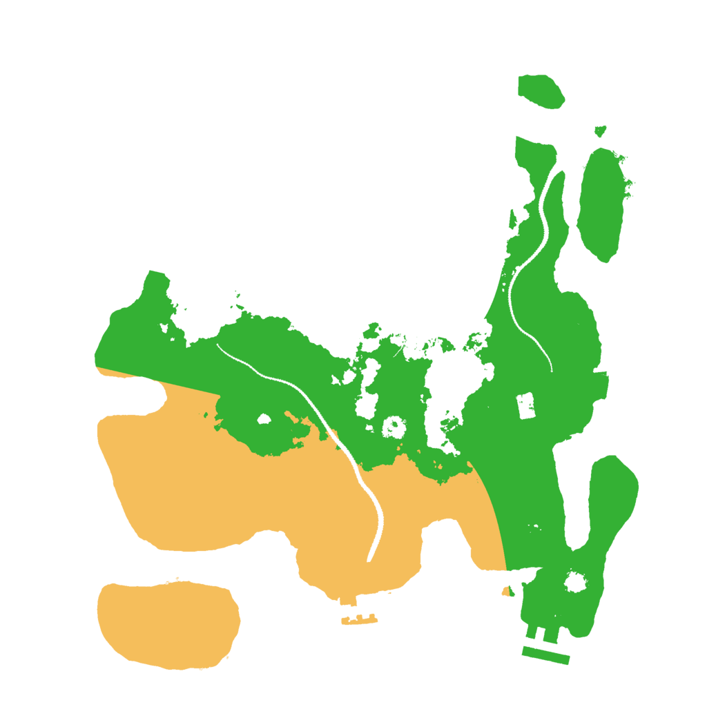 Biome Rust Map: Procedural Map, Size: 3000, Seed: 1047380711