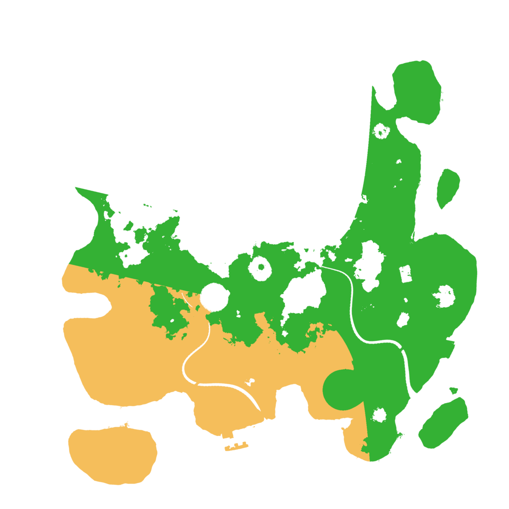 Biome Rust Map: Procedural Map, Size: 3300, Seed: 1047380711