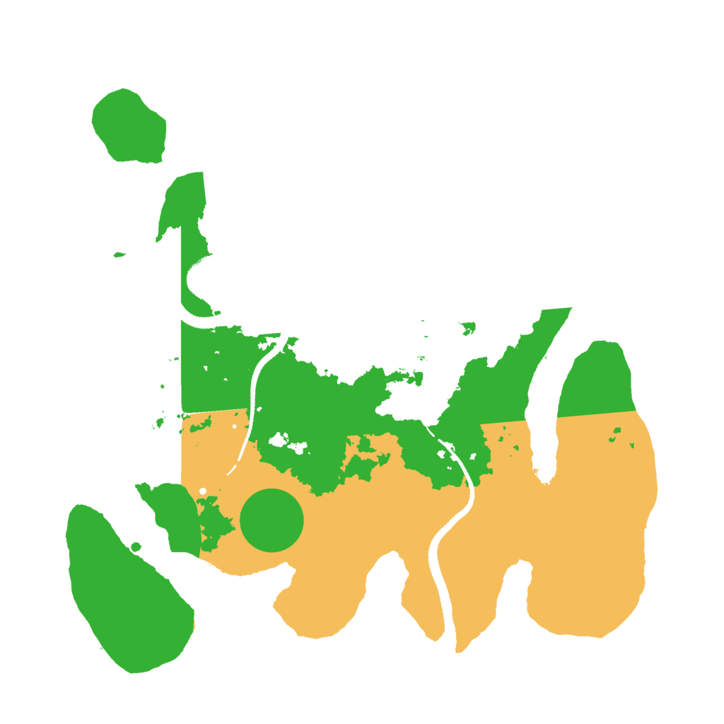 Biome Rust Map: Procedural Map, Size: 3000, Seed: 16122024