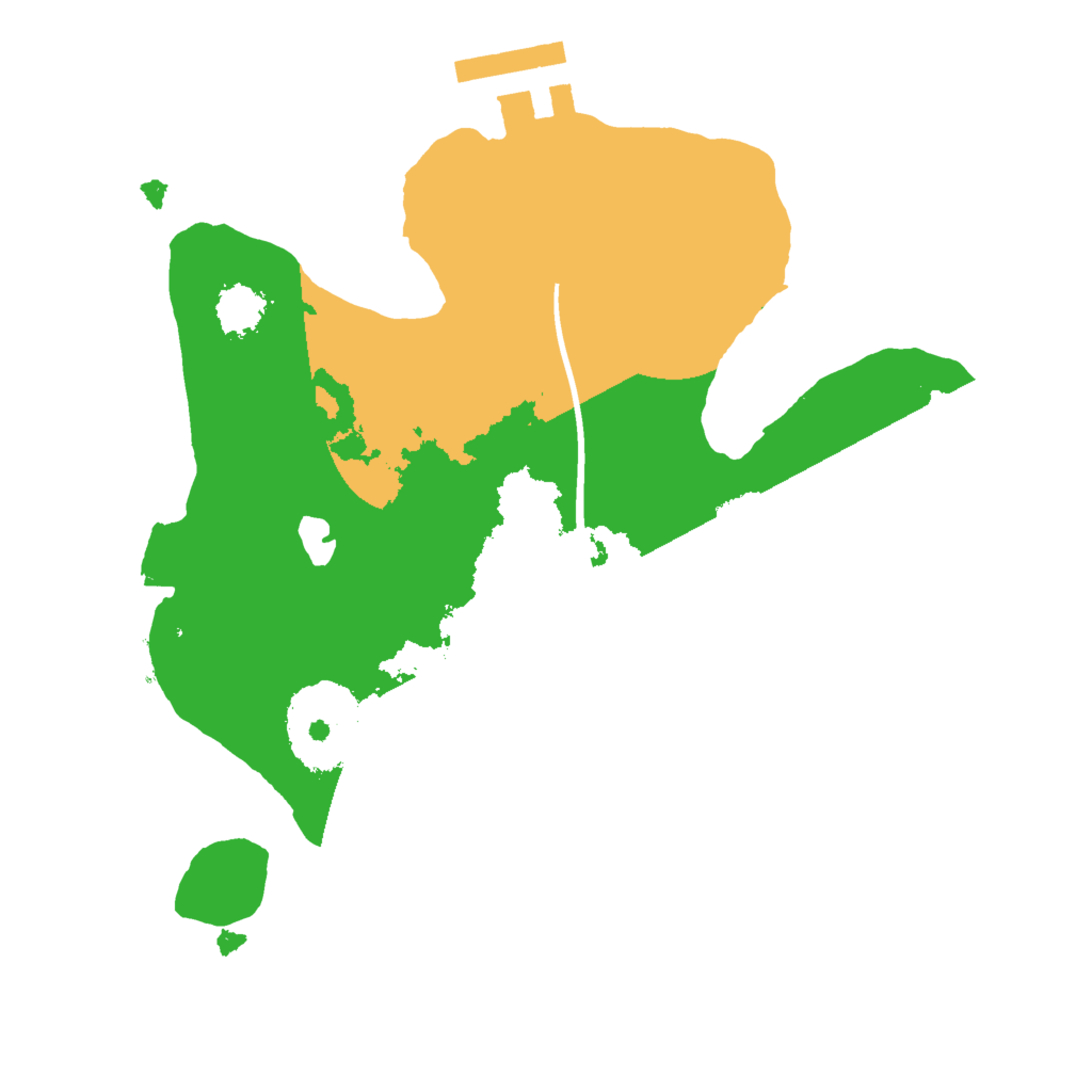 Biome Rust Map: Procedural Map, Size: 2000, Seed: 3111997