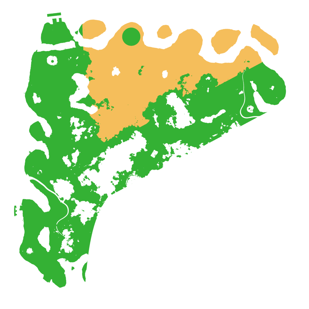 Biome Rust Map: Procedural Map, Size: 4500, Seed: 3111997