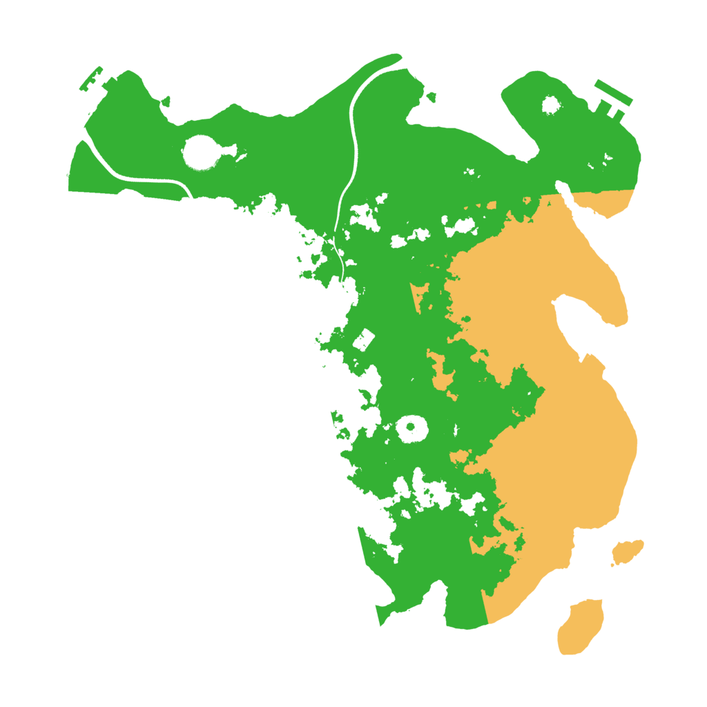 Biome Rust Map: Procedural Map, Size: 3500, Seed: 20241216