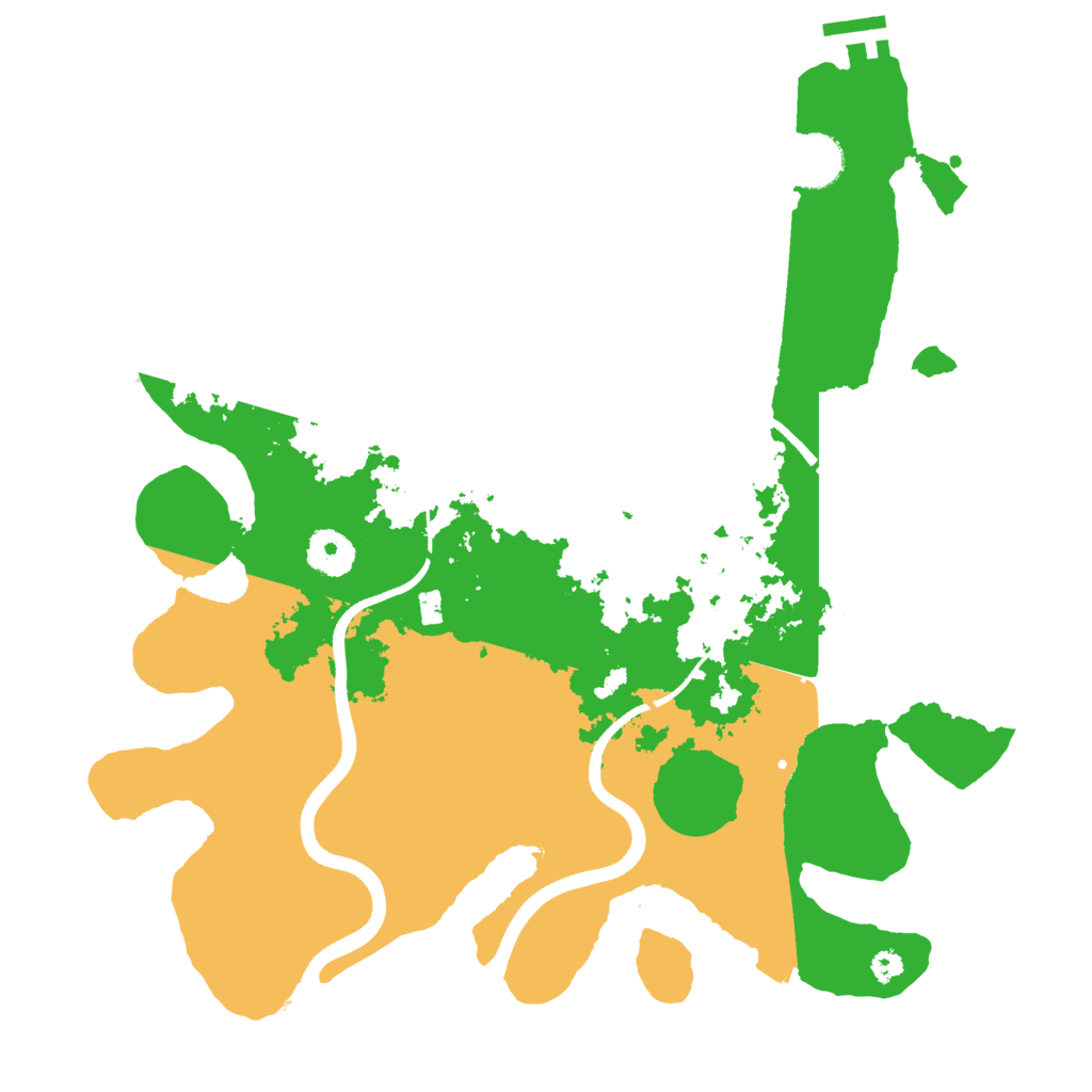 Biome Rust Map: Procedural Map, Size: 3500, Seed: 661762119