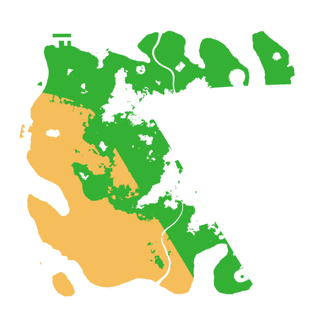 Biome Rust Map: Procedural Map, Size: 3500, Seed: 834188413