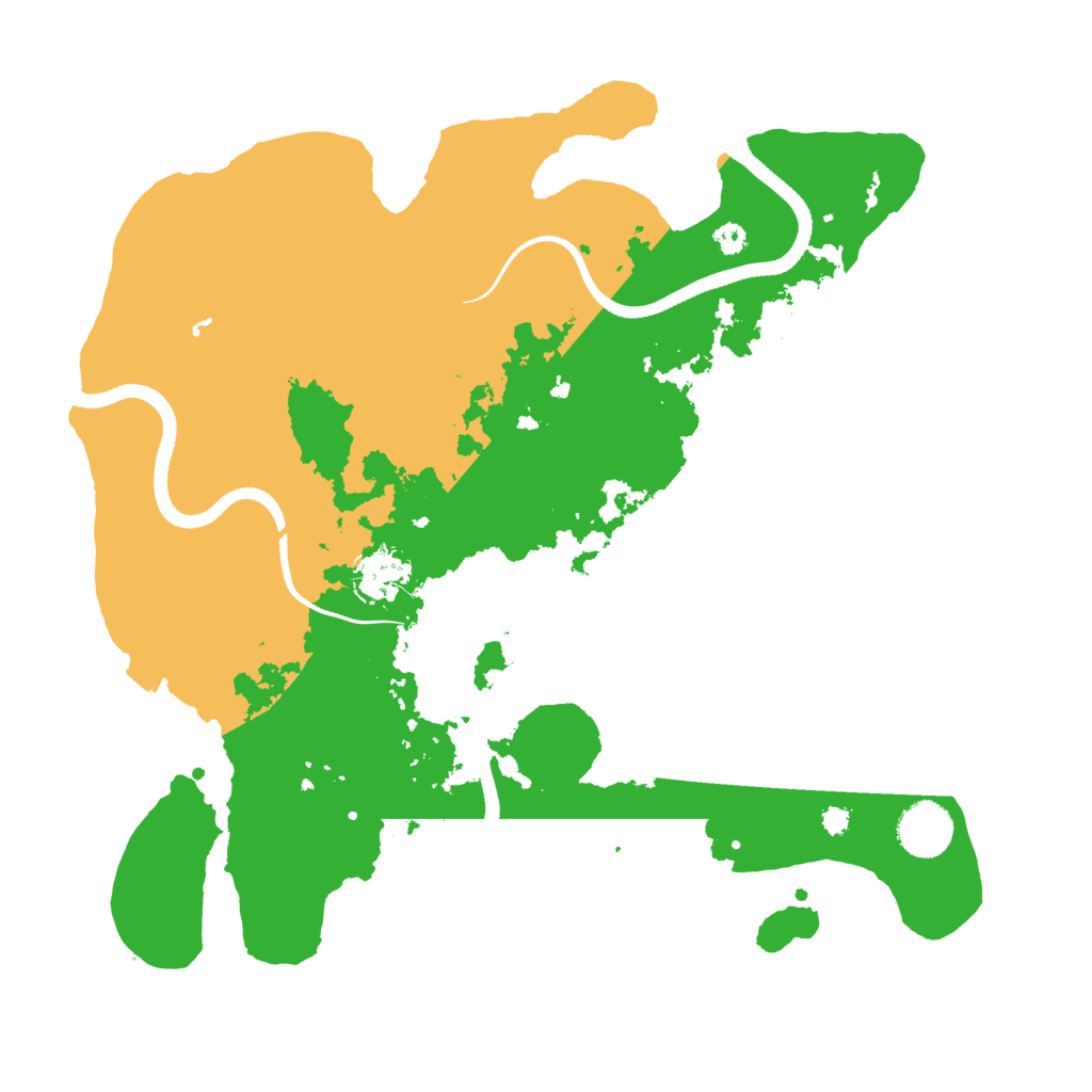 Biome Rust Map: Procedural Map, Size: 3500, Seed: 733801269