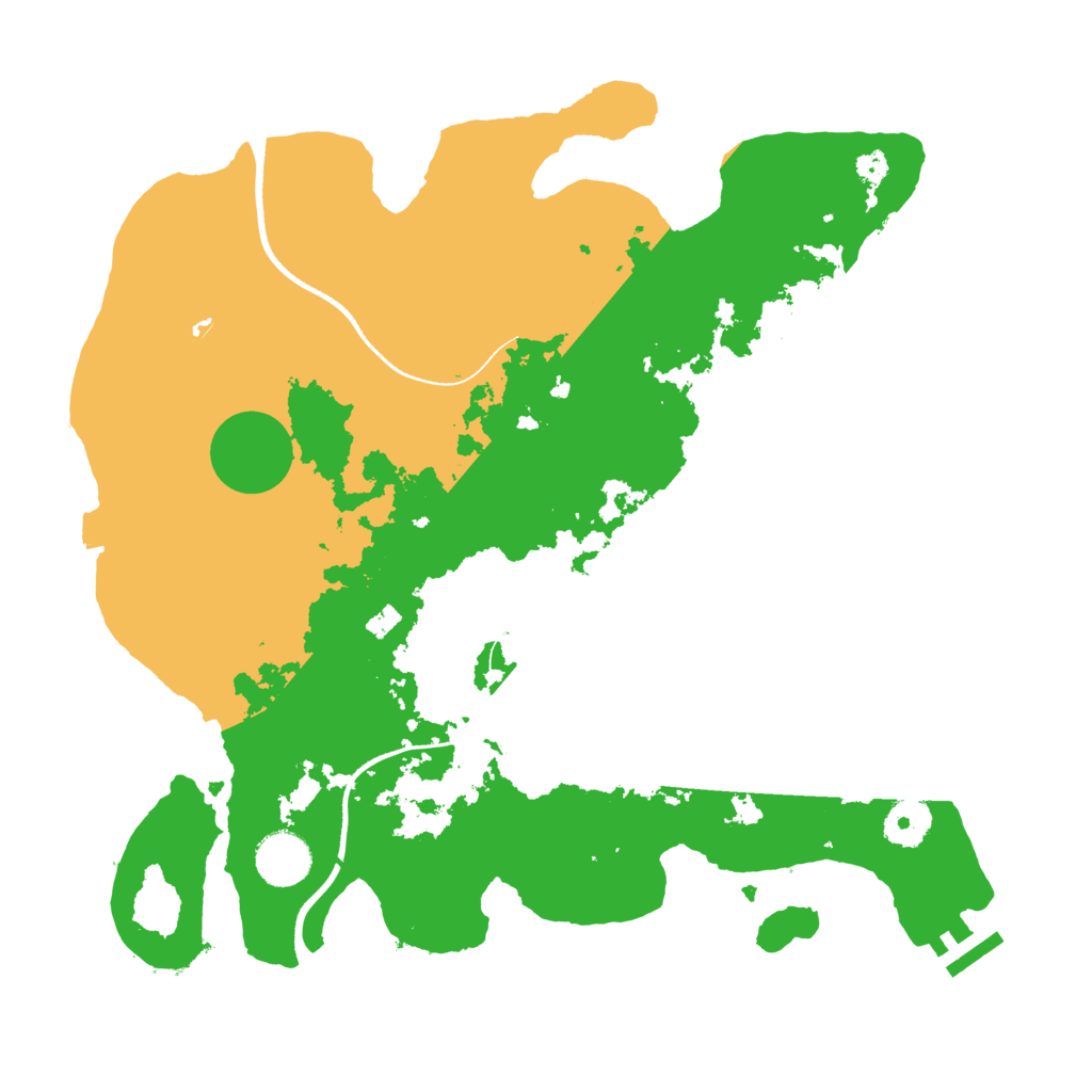 Biome Rust Map: Procedural Map, Size: 3500, Seed: 733801269