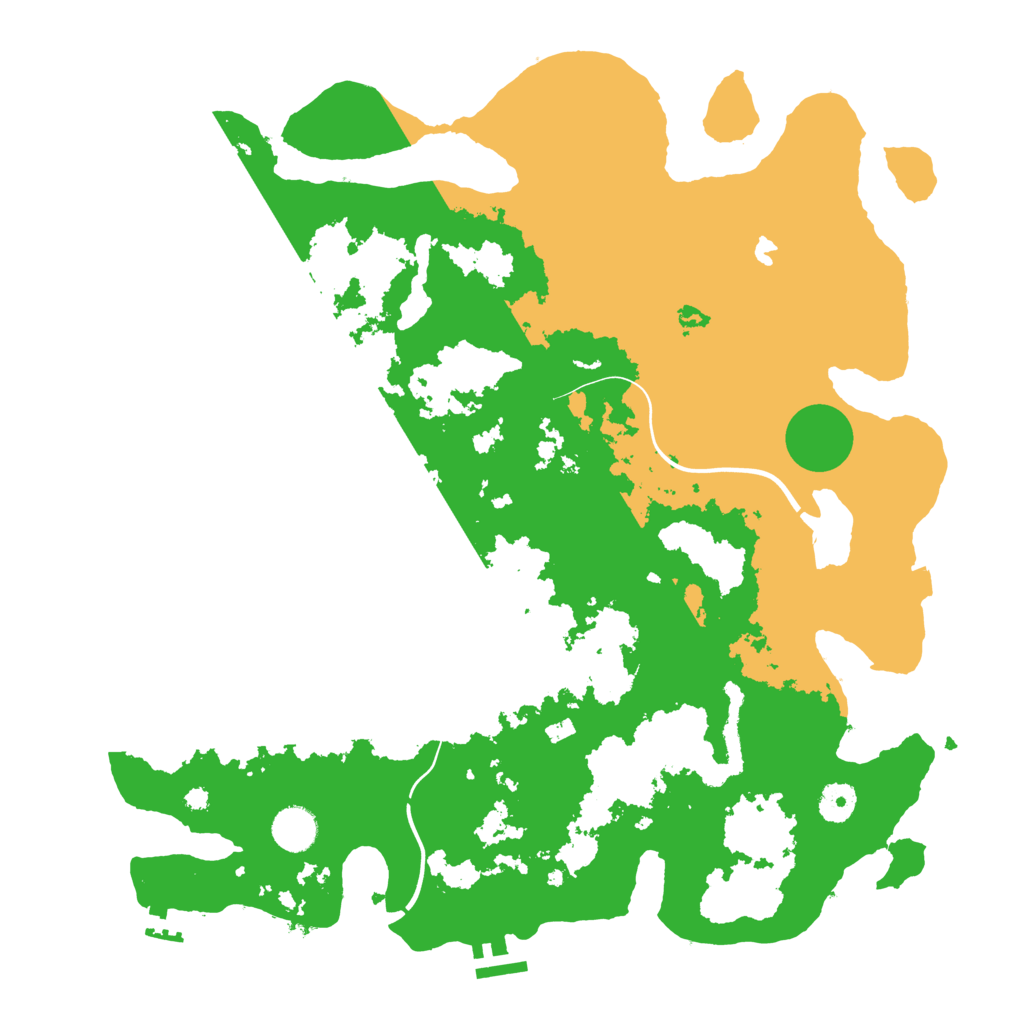 Biome Rust Map: Procedural Map, Size: 4000, Seed: 457883544