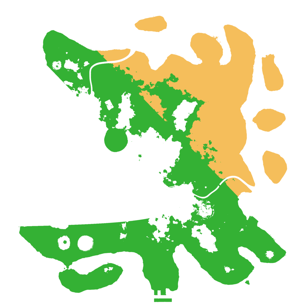 Biome Rust Map: Procedural Map, Size: 3500, Seed: 2314445