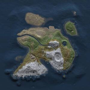 Thumbnail Rust Map: Procedural Map, Size: 2000, Seed: 759771324, 2 Monuments
