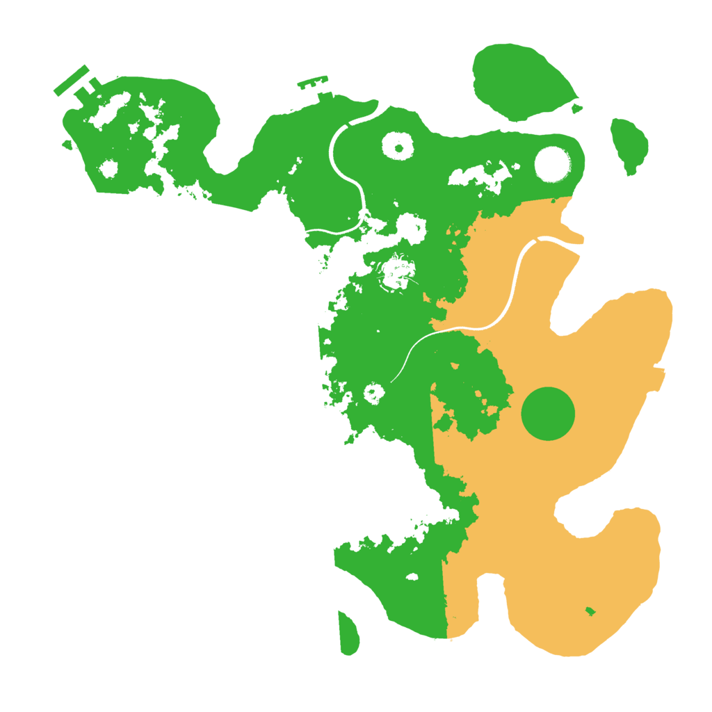 Biome Rust Map: Procedural Map, Size: 3500, Seed: 480272300