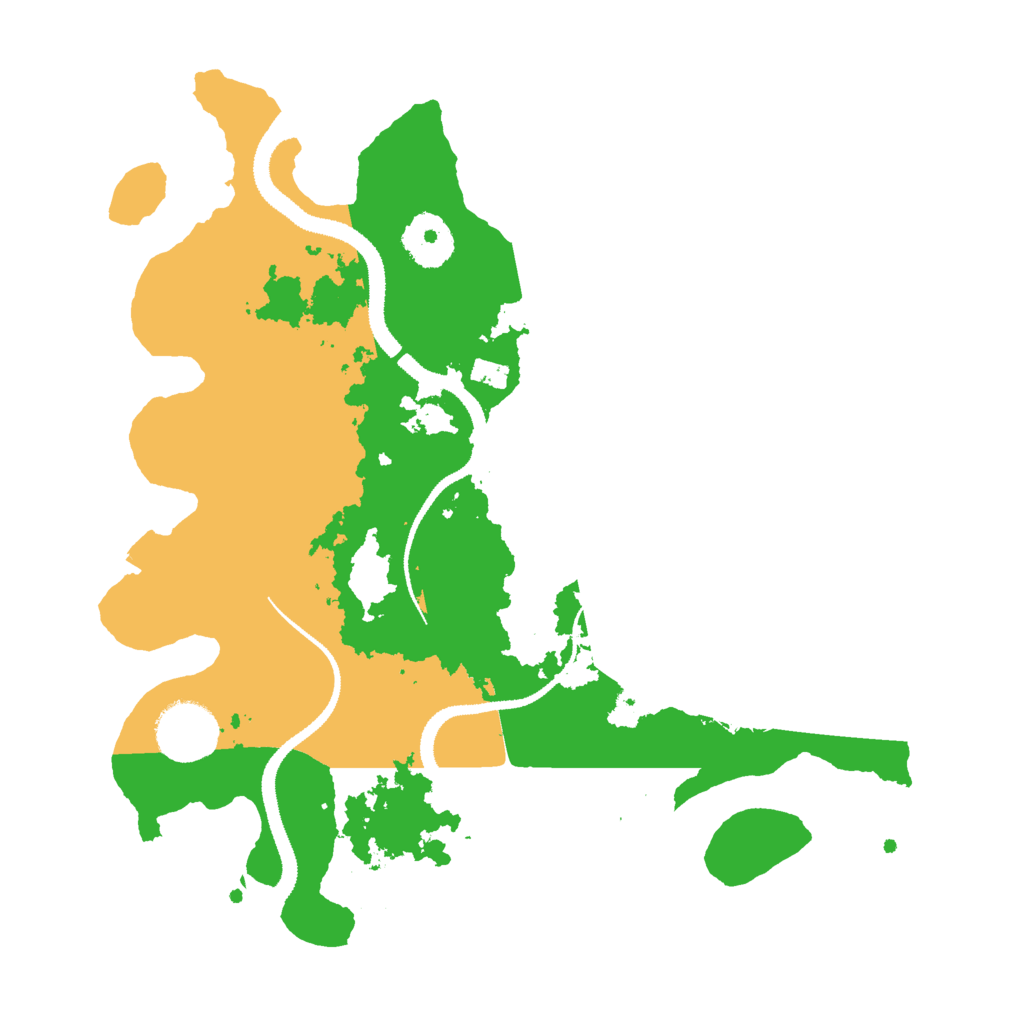 Biome Rust Map: Procedural Map, Size: 3000, Seed: 58483