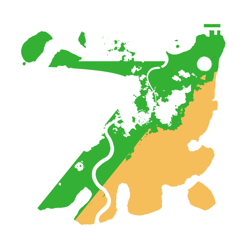 Biome Rust Map: Procedural Map, Size: 3000, Seed: 7531975