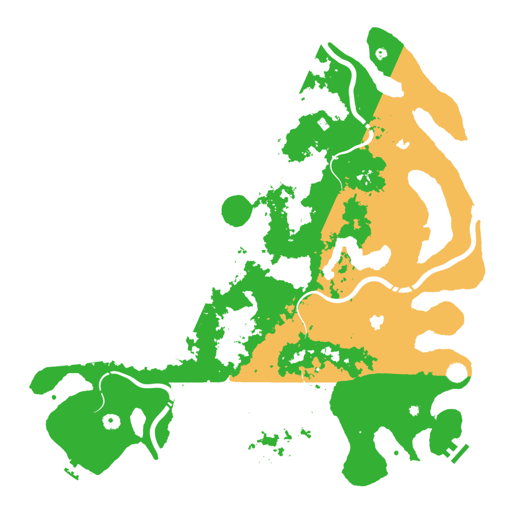 Biome Rust Map: Procedural Map, Size: 4500, Seed: 55185