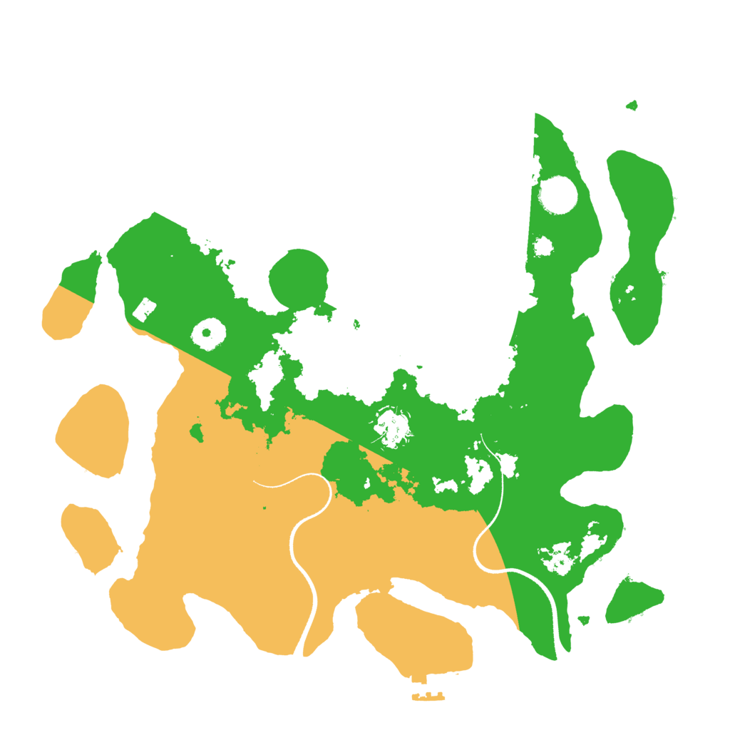 Biome Rust Map: Procedural Map, Size: 3400, Seed: 55119