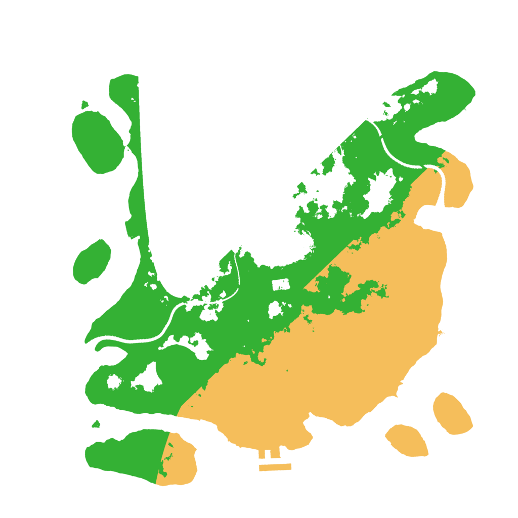 Biome Rust Map: Procedural Map, Size: 3250, Seed: 111730