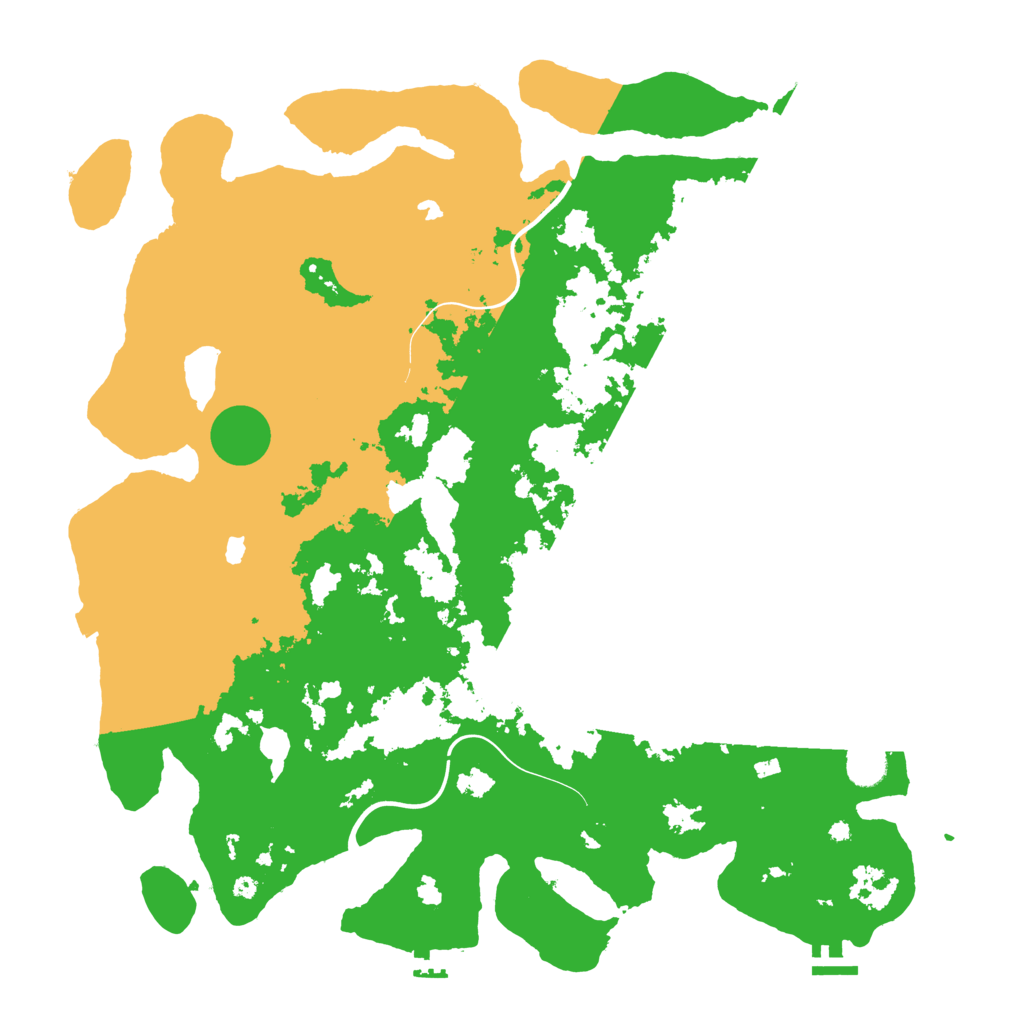 Biome Rust Map: Procedural Map, Size: 4500, Seed: 180606736