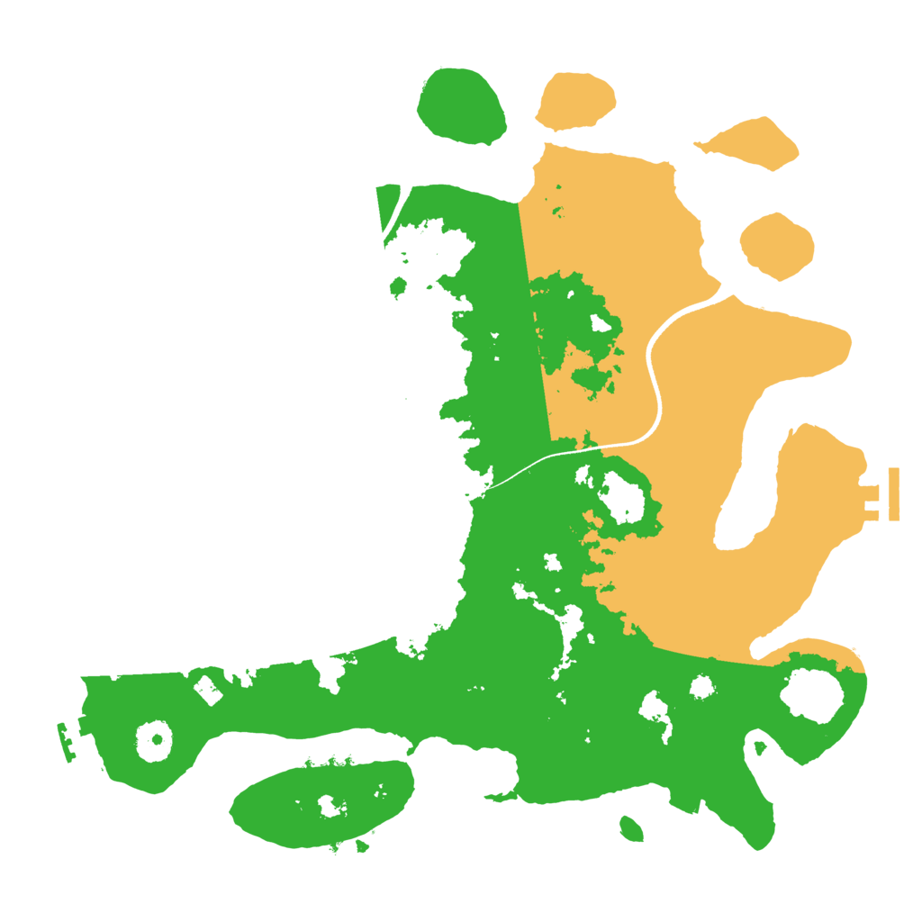 Biome Rust Map: Procedural Map, Size: 3500, Seed: 4753267