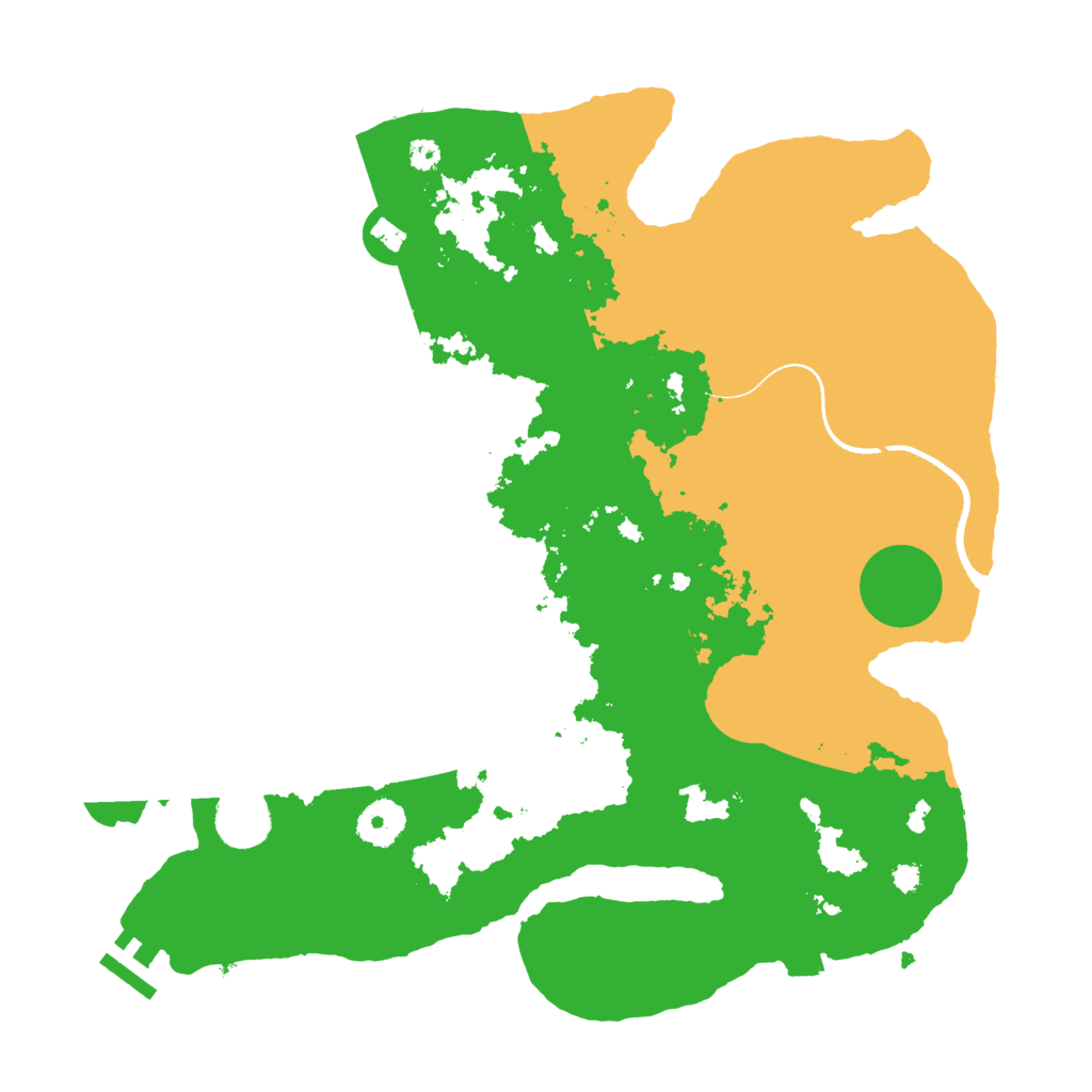 Biome Rust Map: Procedural Map, Size: 3500, Seed: 9877564