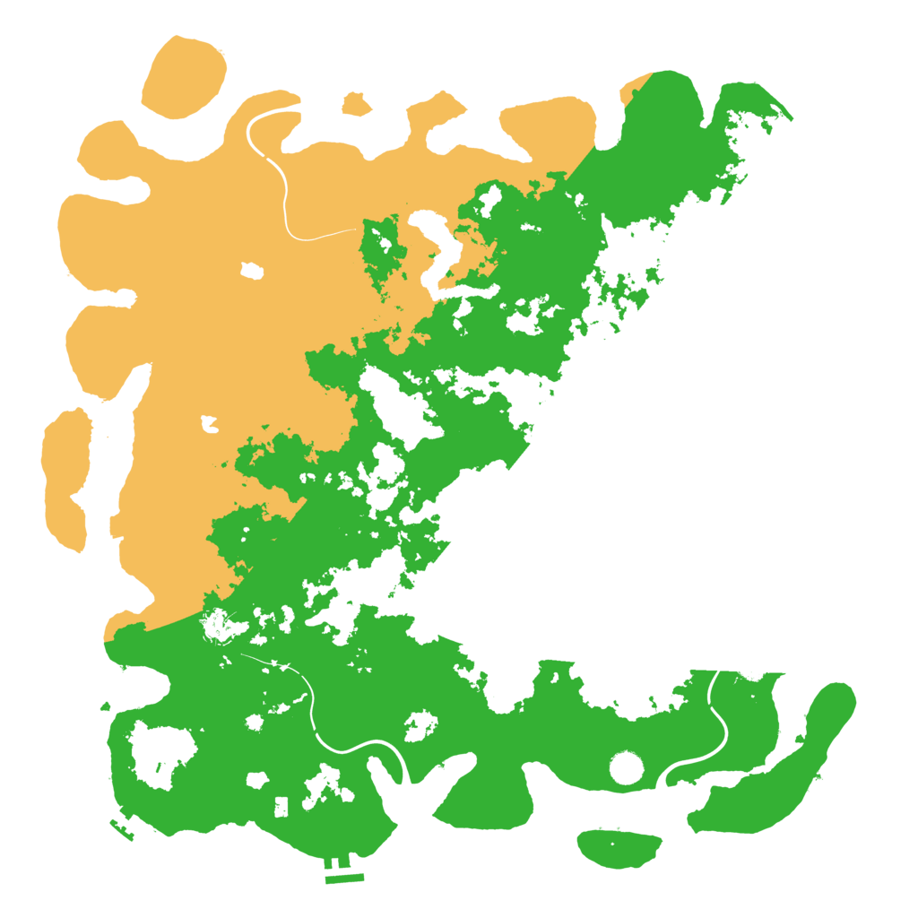 Biome Rust Map: Procedural Map, Size: 4800, Seed: 47812