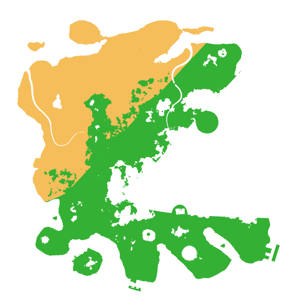 Biome Rust Map: Procedural Map, Size: 3500, Seed: 1359924886