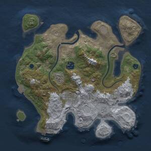 Thumbnail Rust Map: Procedural Map, Size: 2775, Seed: 50000, 6 Monuments