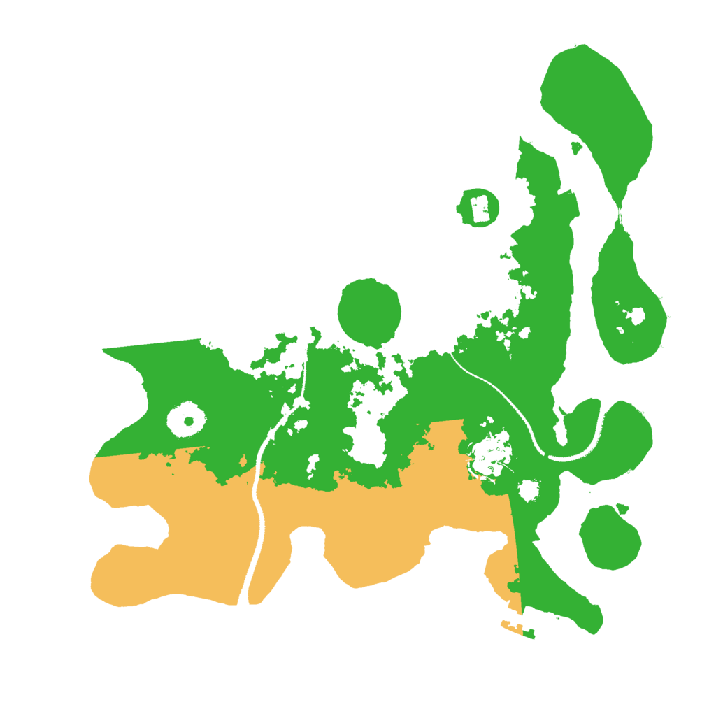 Biome Rust Map: Procedural Map, Size: 3000, Seed: 1089301490